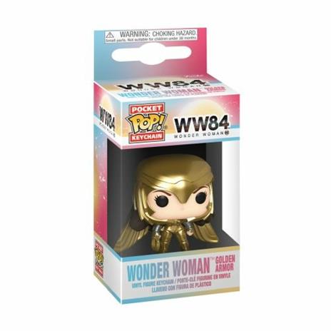 Funko Pop! Portachiavi Wonder Woman 1984 Wonder Woman Gold Power Pose, Multicolore, 2" - 3