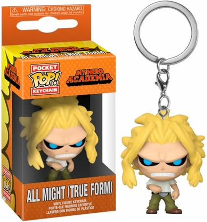 My Hero Academia Funko Pop! Keychain All Might True Form Portachiavi