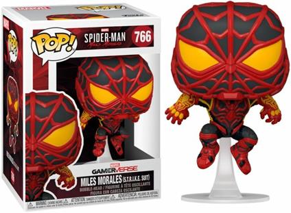 Marvel Funko Pop! Spider-Man Miles Morales Miles Morale S.T.R.I.K.E. Suit Bobble-Head Vinyl Figure 766