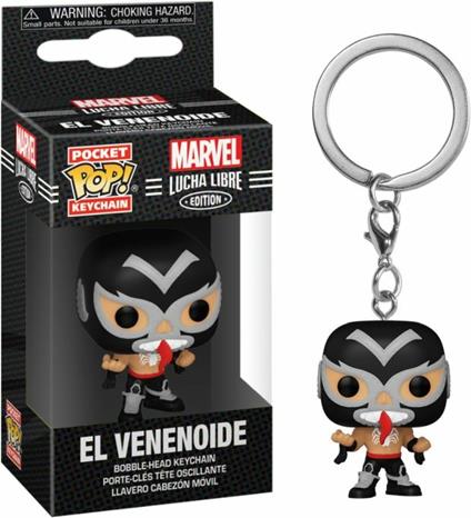 Marvel Funko Pop! Keychain Lucha Libre Edition El Venenoide Venom Portachiavi