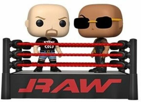 Wrestling Funko Pop! Moment Wwe The Rock Vs Stone Cold In Wrestling Ring