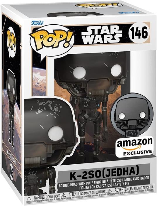 Funko POP Star Wars: Across the Galaxy, K 2SO w/Pin, 55497 - 2