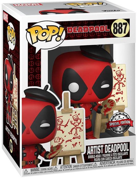 Marvel Deadpool 30th Anniversary POP! Vinyl Figure Artist Deadpool 9 cm - 2