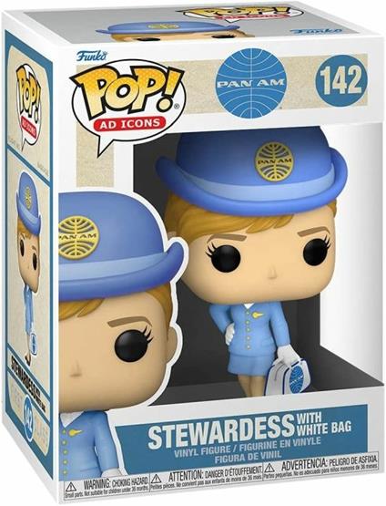 Funko Pop! Ad Icons Pan Am Stewardess With White Bag Vinyl Figure 142