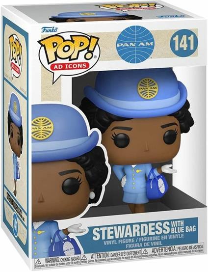 Funko Pop! Ad Icons Pan Am Stewardess With Blue Bag Vinyl Figure 141