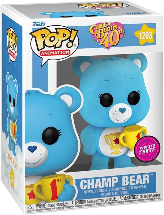 Care Bears 40th Anniversary Pop! Tv Vinile Figures Champ Bear 9 Cm Assortment (6) Funko - 5