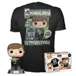 Funko: POP & Tee: Mandalorian- Luke w/Child- M