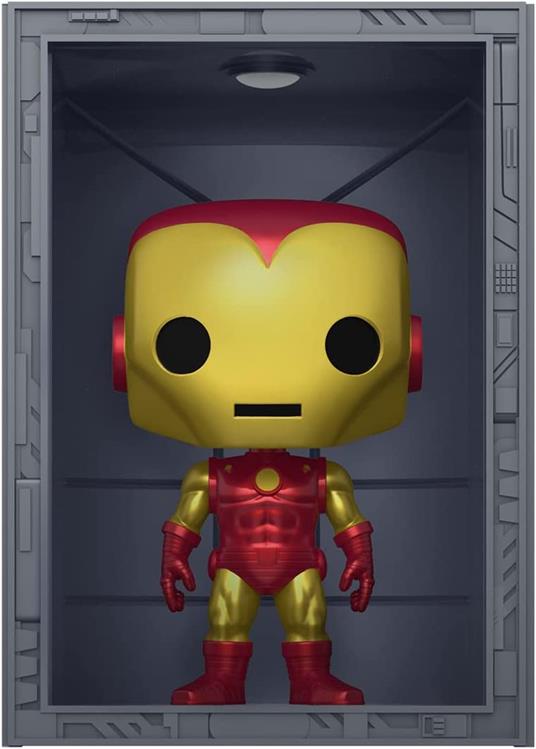 Marvel Pop! Deluxe Vinile Figura Hall Of Armor Iron Man Model 4 Px Esclusiva 9 Cm Funko