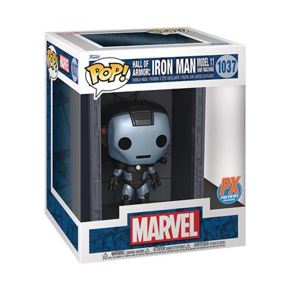 Marvel Pop! Deluxe Vinile Figura Hall Of Armor Iron Man Model 11 War Machine Px Esclusiva 9 Cm Funko