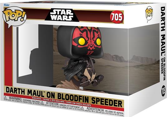 Star Wars POP! Rides Deluxe Vinyl Darth Maul on Bloodfin 9 cm