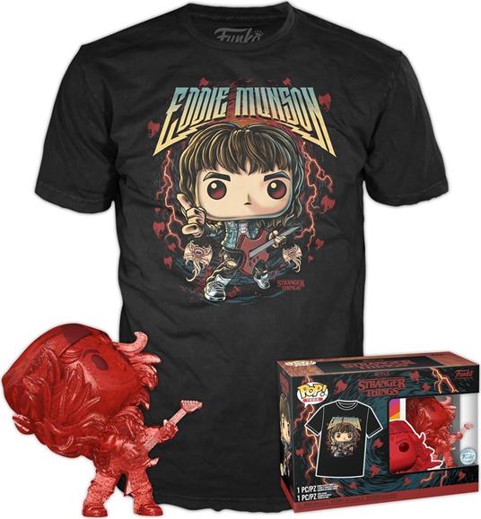 FUNKO TEE + POP Stranger Things Hunter Eddie w/Guitar L