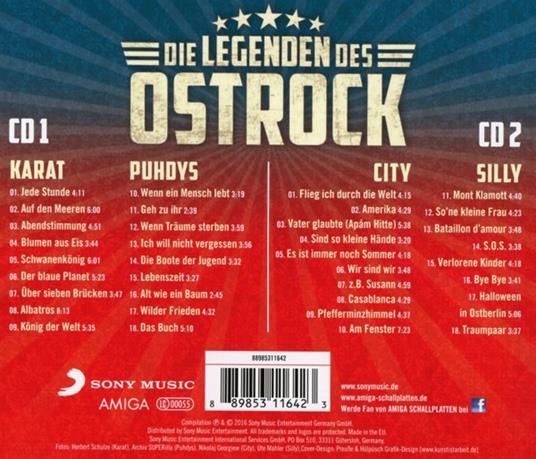 Legenden des Ost-Rock - CD Audio - 2