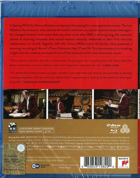Lang Lang. Mission Mozart (Blu-ray) - Blu-ray di Wolfgang Amadeus Mozart,Lang Lang,Nikolaus Harnoncourt,Wiener Philharmoniker - 2