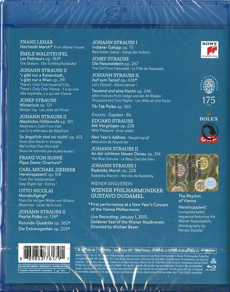 New Year's Concert 2017 (Blu-ray) - Blu-ray di Wiener Philharmoniker,Gustavo Dudamel - 2