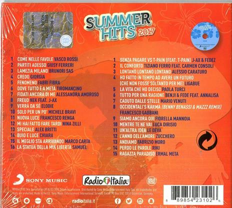 Radio Italia Summer Hits 2017 - CD | IBS