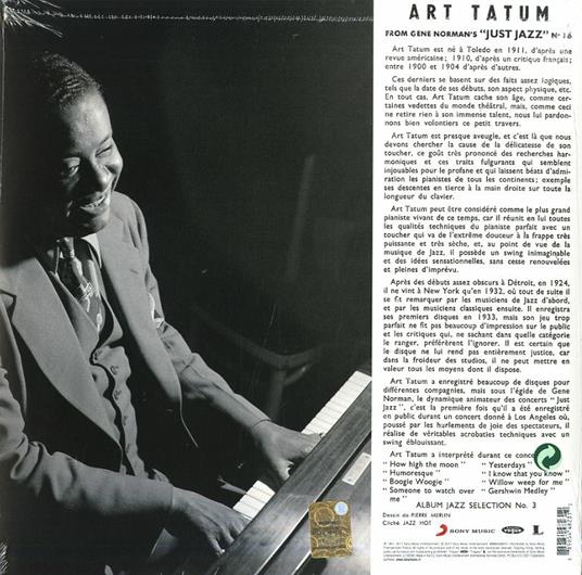 Art Tatum from Gene Norman's Just Jazz - Vinile LP di Art Tatum - 2