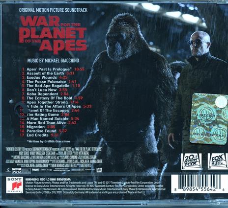 War for the Planet of the Apes (Colonna sonora) - CD Audio di Michael Giacchino - 2