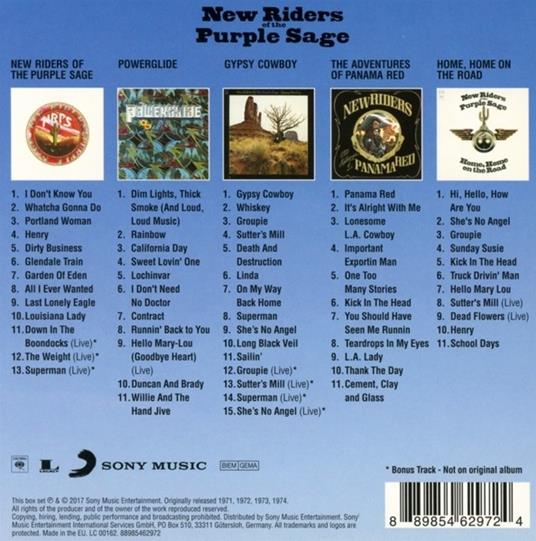 Original Album Classics - CD Audio di New Riders of the Purple Sage - 2