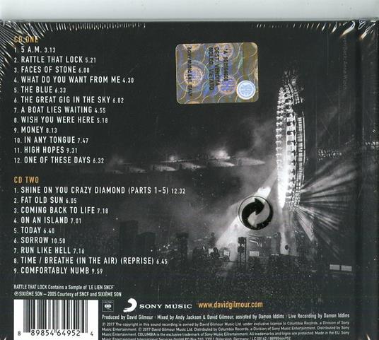 Live at Pompeii (Digipack) - CD Audio di David Gilmour - 2