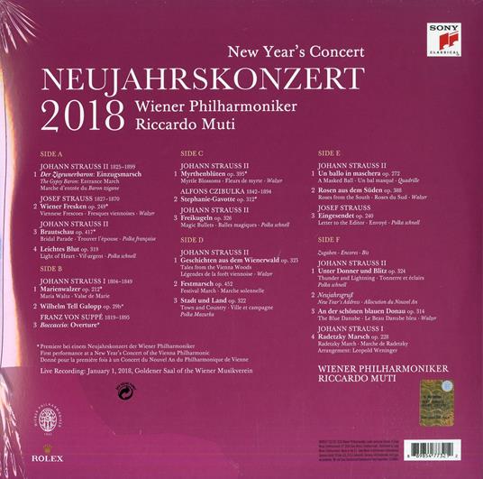New Year's Concert 2018 (Concerto di Capodanno) - Vinile LP di Riccardo Muti,Wiener Philharmoniker - 2
