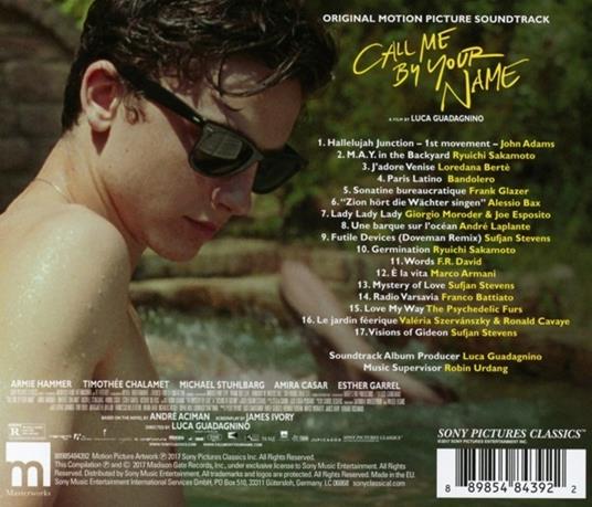 Chiamami col tuo nome (Call Me by Your Name) (Colonna sonora) - CD
