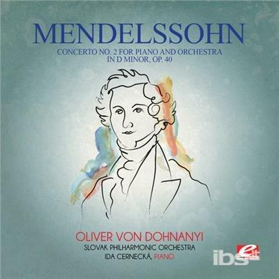 Concerto No 2 For Piano & Orchestra - CD Audio di Felix Mendelssohn-Bartholdy