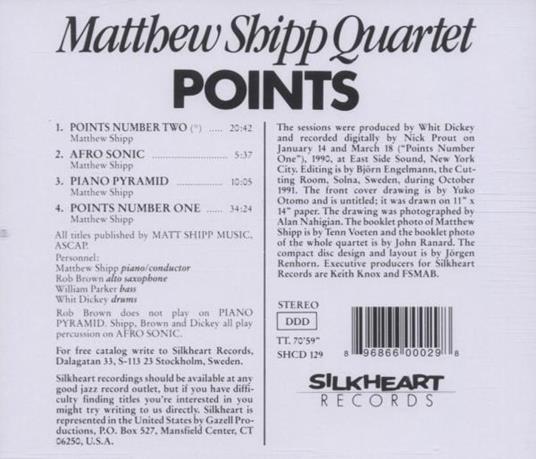 Points - CD Audio di Matthew Shipp - 2