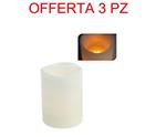 Offerta 3 Candela Led 6,5cm Con Timer Color Avorio Addobbi Decoro Natale