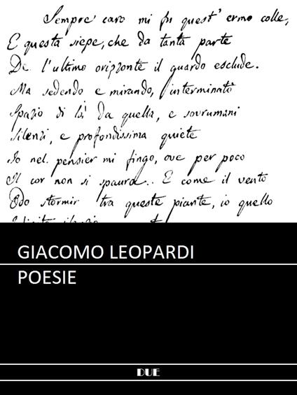 Poesie - Giacomo Leopardi - ebook