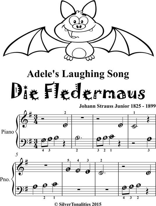 Adele’s Laughing Song Die Fledermaus Beginner Piano Sheet Music Tadpole Edition - Johann Strauss Junior - ebook