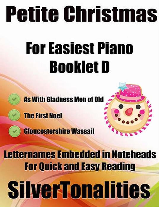 Petite Christmas for Easiest Piano Booklet D - Traditional Christmas Carols - ebook