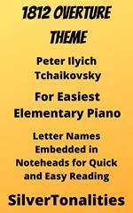 1812 Overture Easiest Elementary Piano Sheet Music