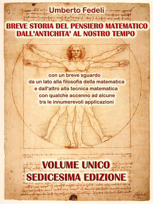 BREVE STORIA DEL PENSIERO MATEMATICO DALL'ANTICHITA' AL NOSTRO TEMPO - Umberto Fedeli - ebook