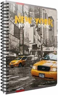 Quaderno maxi A4 con spirale Cartomania Metropol a righe New York