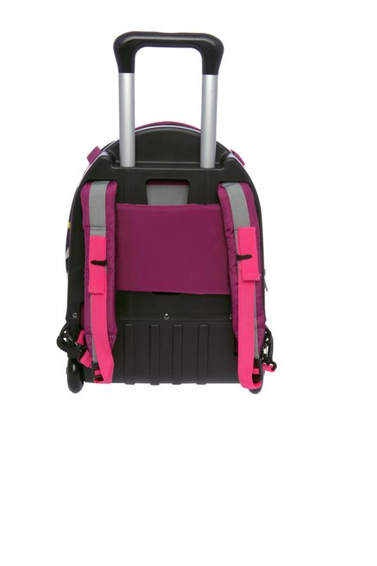 Zaino scuola trolley Comix Flash Drops Rosa con zaino staccabile 32x47x23 cm - 5