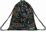 Zaino coulisse Seven Special Musicbrighting Jet Black - 37x46 cm