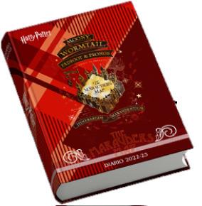 Diario Icone Harry Potter 2022-2023, cartonato, Marauders Map, Rosso - 13 x  17,7 cm - Gut - Cartoleria e scuola | IBS