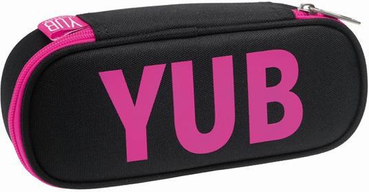 Bustina Astuccio Round Plus Yub Urban Fluo, scritta fucsia - 21 x 8 x 8 cm  - Yub - Cartoleria e scuola | IBS