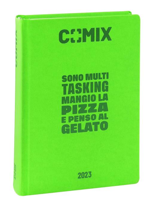 Diario Comix 2022-2023, 16 Mesi, Standard, Green Fluo - 13 x 17,8 cm - Comix  - Cartoleria e scuola | IBS