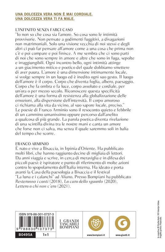 L' infinito senza farci caso. Poesie d'amore -  Franco Arminio - 2