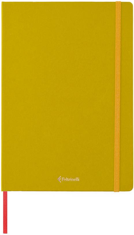 Taccuino Feltrinelli A5, a pagine bianche, copertina rigida, chartreuse,  giallo, verde - 14,8 x 21 cm - Feltrinelli - Cartoleria e scuola