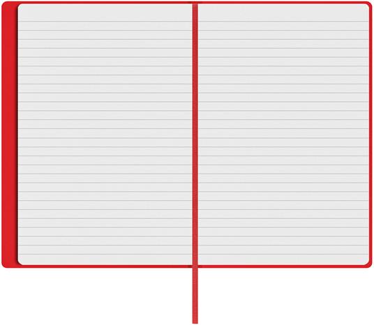 Taccuino Feltrinelli A5, a righe, copertina rigida, rosso - 14,8 x