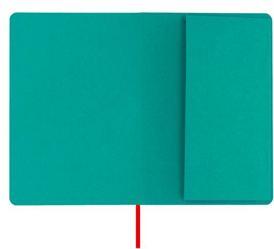 Taccuino Feltrinelli A5, a pagine bianche, copertina morbida, verde ottanio  - 14,8 x 21 cm - Feltrinelli - Cartoleria e scuola