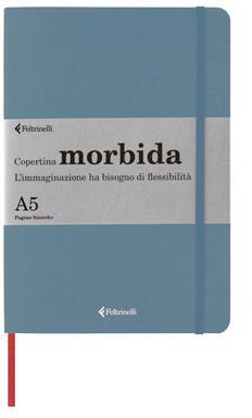 Taccuino Feltrinelli A5, a pagine bianche, copertina morbida, azzurro - 14,8 x 21 cm