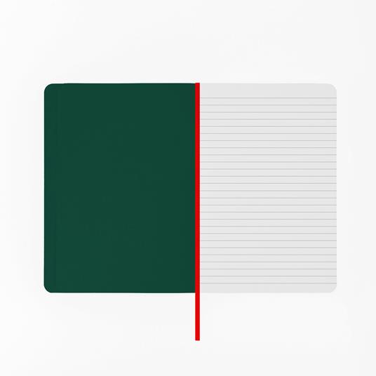 Taccuino Feltrinelli A5, a righe, copertina morbida, verde - 14,8 x 21 cm - 5