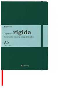 Cartoleria Taccuino Feltrinelli A5, a righe, copertina rigida, verde - 14,8 x 21 cm Feltrinelli