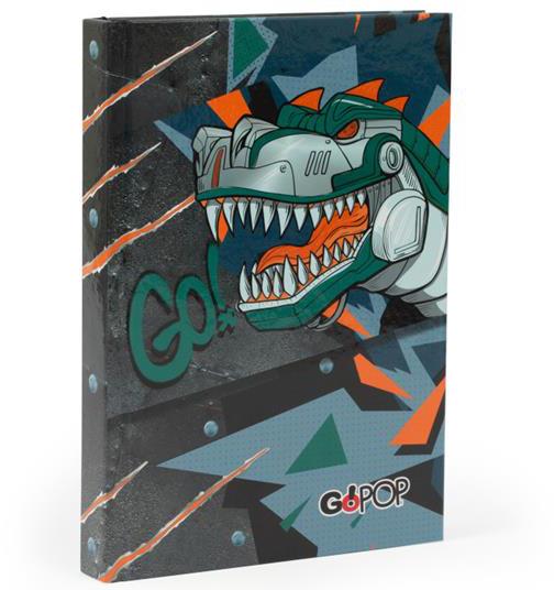 GoPOP 24 Diario Boy Dinosauro Cyborg 10 Mesi - 14,5 x 20,5 cm