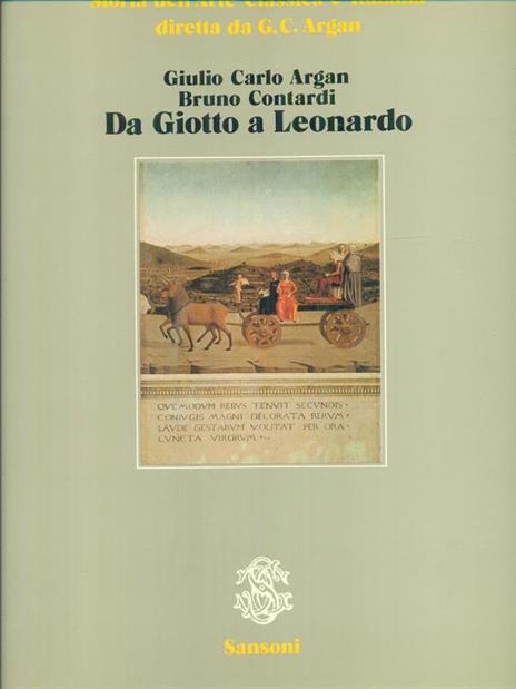 Da Giotto a Leonardo - Giulio Carlo Argan - copertina