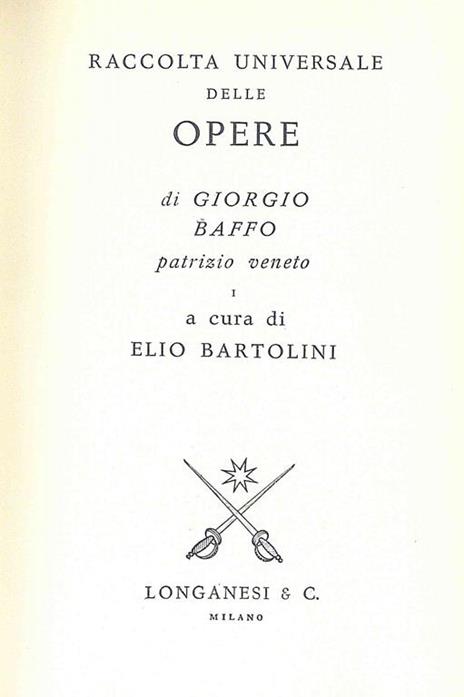 Raccolta universale delle opere di Giorgio Baffo - Giorgio Baffo - copertina