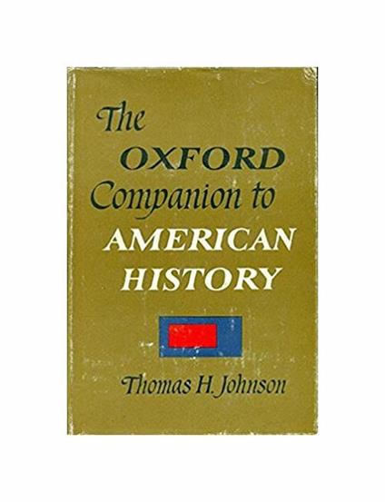 Oxford Companion To American History - copertina